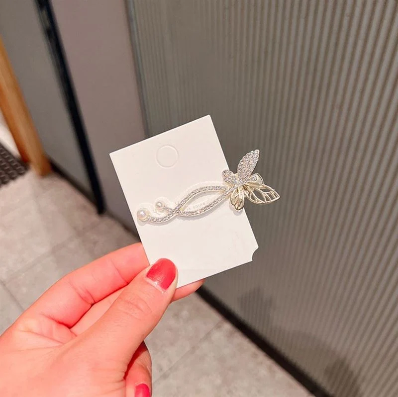 Haarspange – Chris Rubin Kimana – goldfarben mit Strass