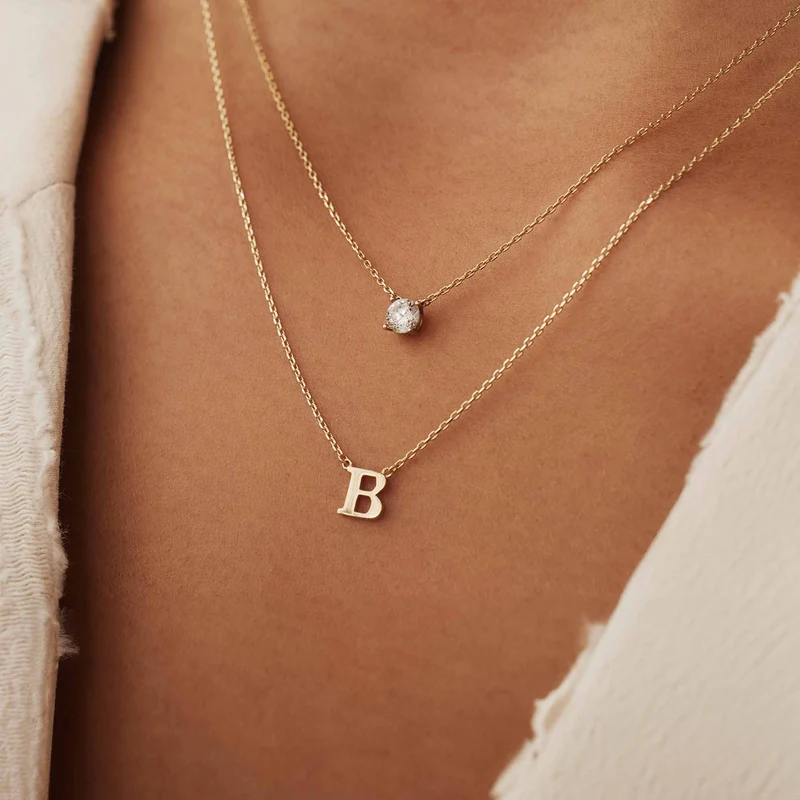Isabel Bernard Le Marais Chloé 14 Karat | Gold Initiale Halskette IB340134-A