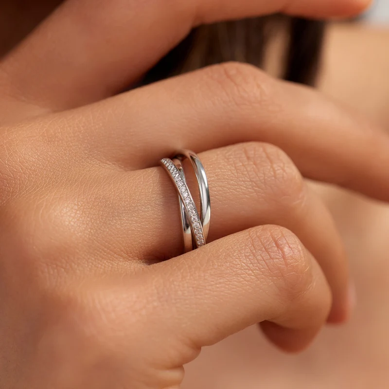 Parte di Me Ponte Vecchio Lanza 925 Sterling Silver Ring with Zirconia PDM33071-48