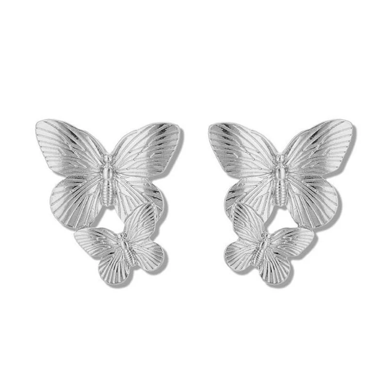 Schmetterlings-Ohrringe – Silber von Chris Rubin