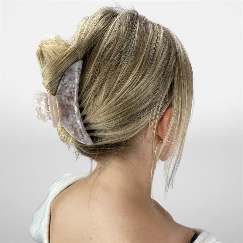 Chris Rubin Haarspange Lydia – rosa Marmor