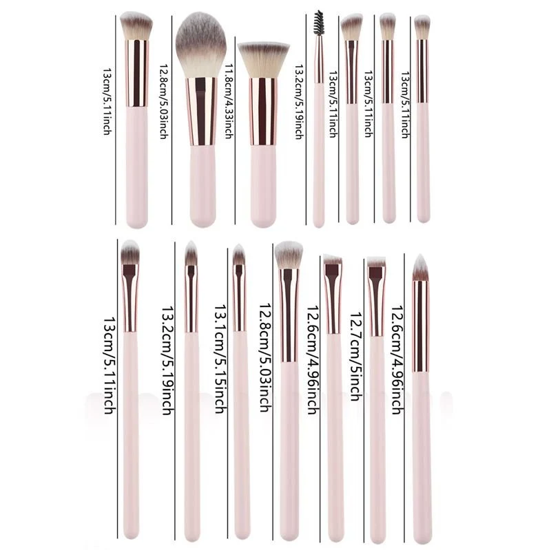 Technique PRO Prism Make-up Pinselset - 14 Profi-Pinsel für perfekten Look