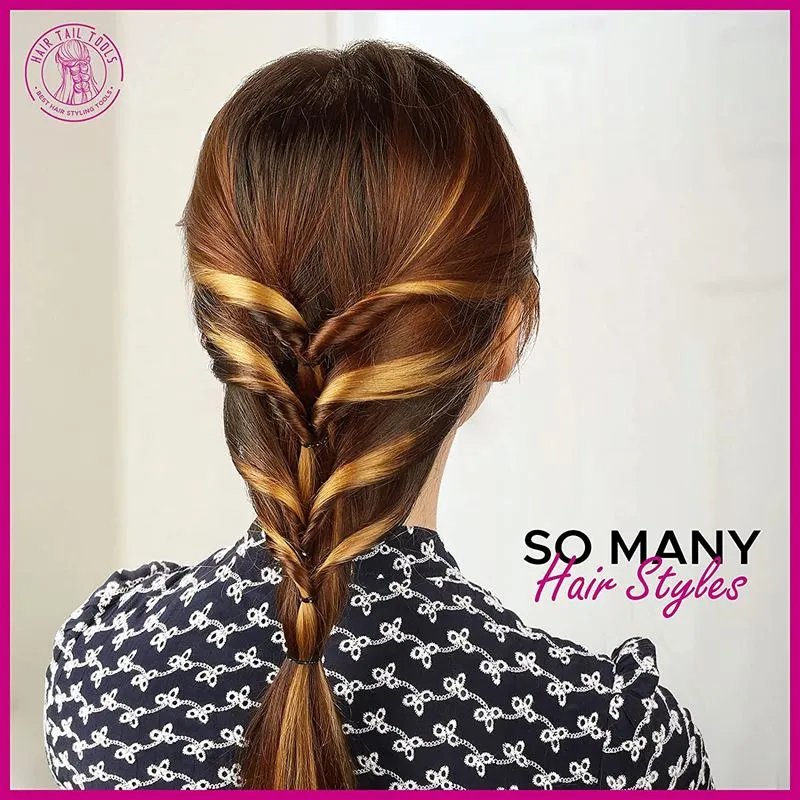 Topsy Tail Haarstyling-Tool – 2-teiliges Set | Einfaches Haarstyling, Erstellen von Pferdeschwänzen, Dutts und Zöpfen