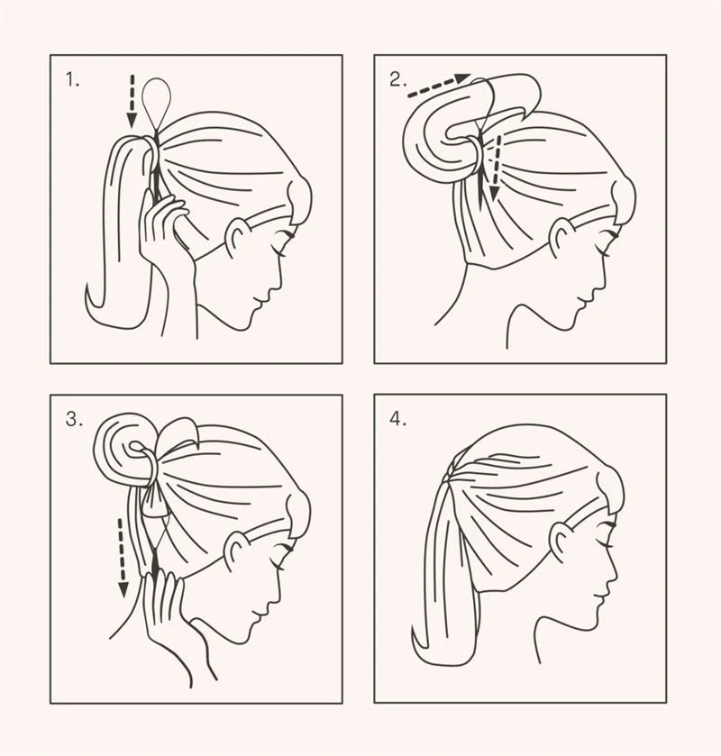 Topsy Tail Haarstyling-Tool – 2-teiliges Set | Einfaches Haarstyling, Erstellen von Pferdeschwänzen, Dutts und Zöpfen
