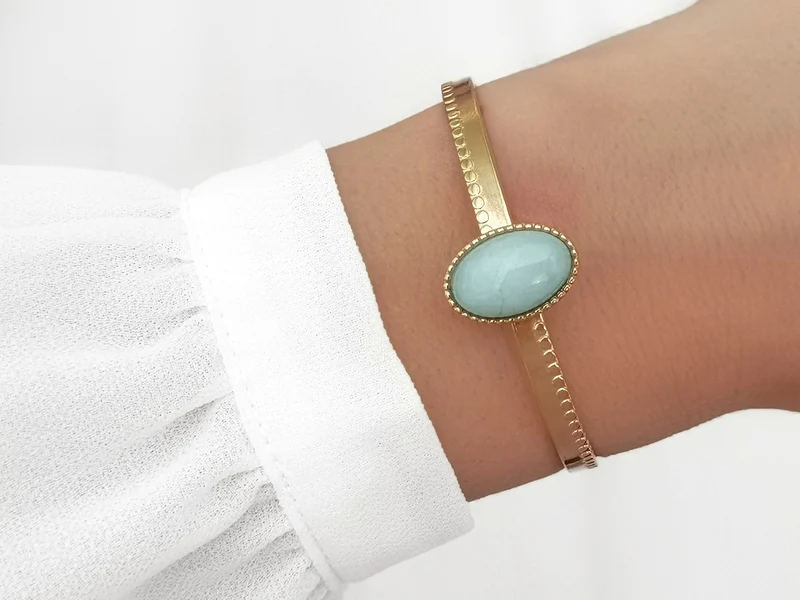 Blue Amazon Armreif