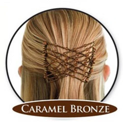 EZ Combs Haarkamm – elastisch – Schwarz, goldfarben, Silber