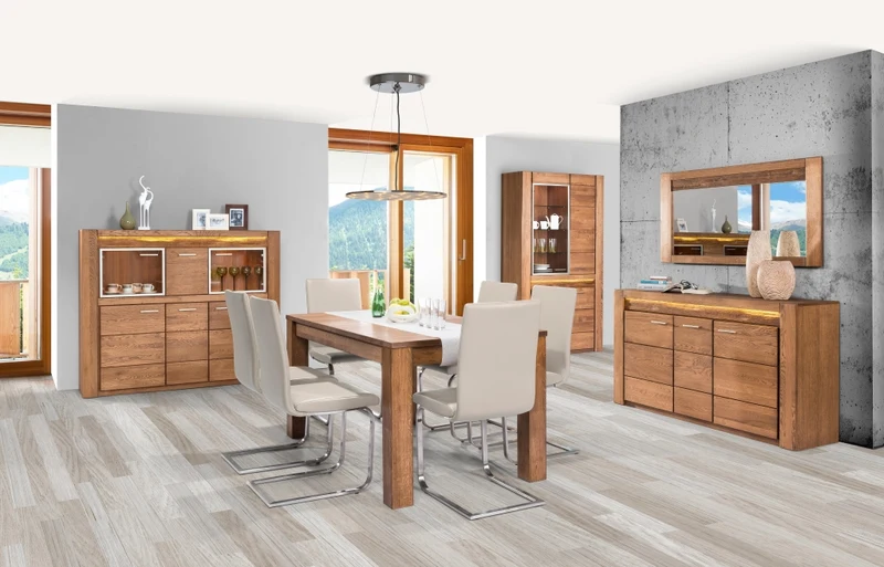 Bar-Möbel aus rustikalem Eichenholz VELVET 48 | LoftStory