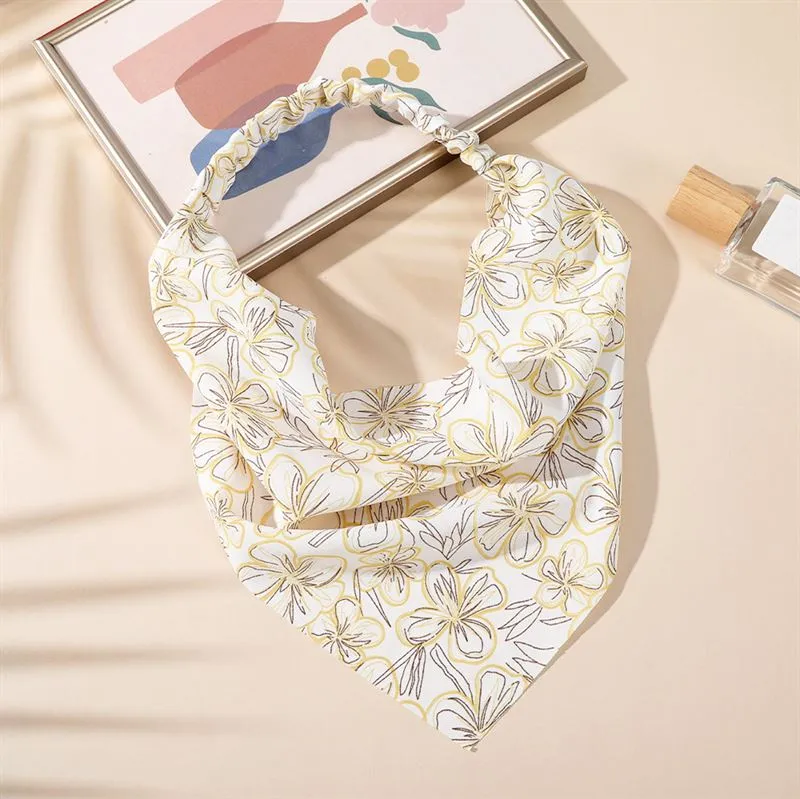 Soho Lorelei Bandana Haarschal - Gelb - gelb