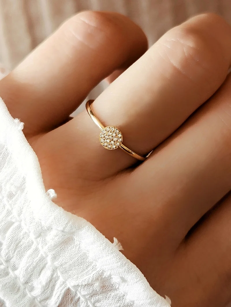 Shiny Zirkon Ring