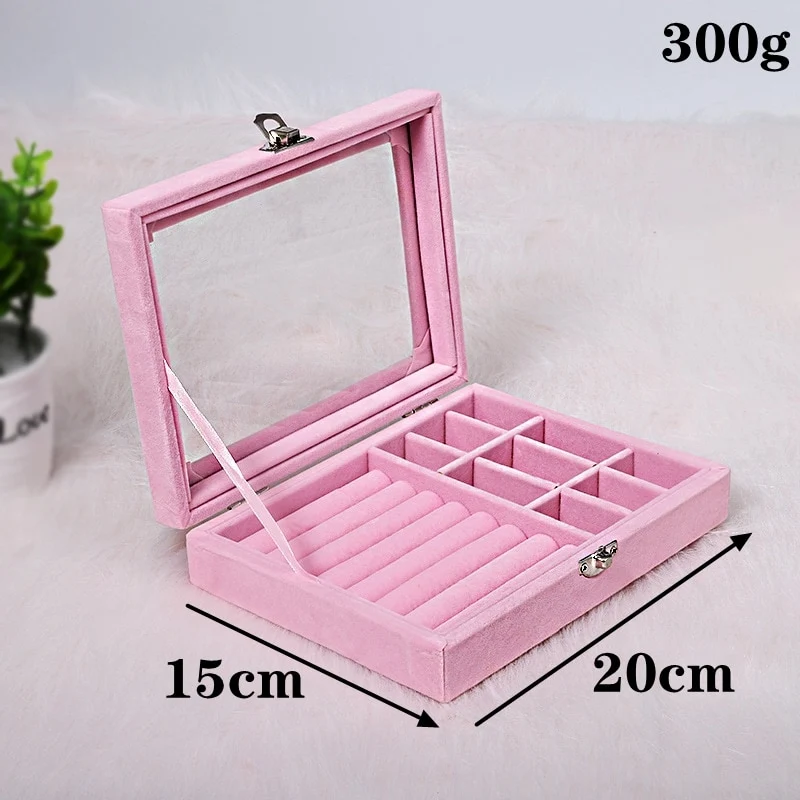 Schmuckkästchen Samt Rosa