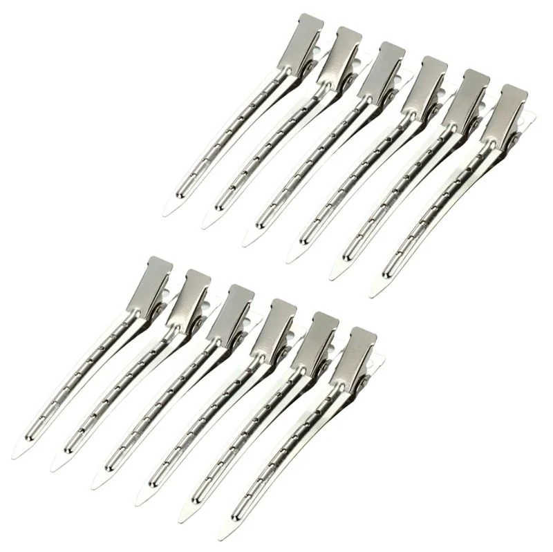 Metall-Haarclips SOHO Duck zum Abteilen und Stylen, 12 Stück