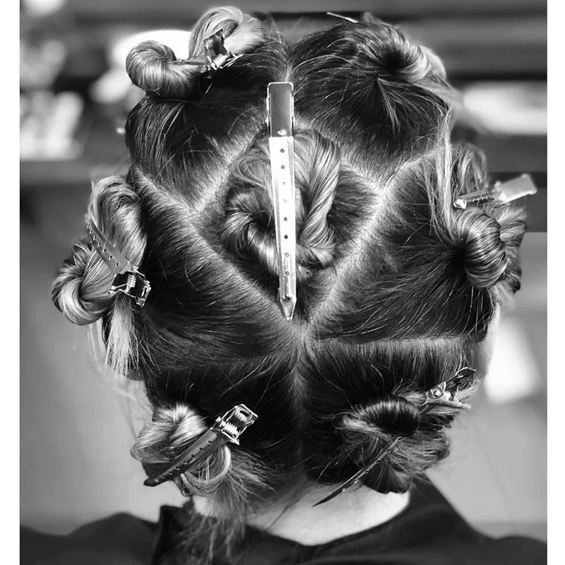 Metall-Haarclips SOHO Duck zum Abteilen und Stylen, 12 Stück