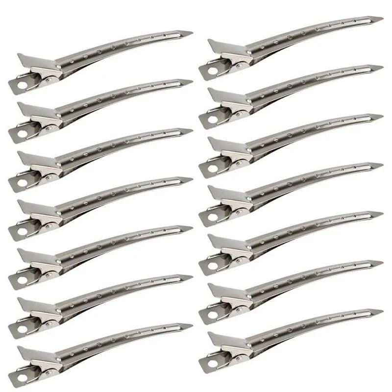 Metall-Haarclips SOHO Duck zum Abteilen und Stylen, 12 Stück