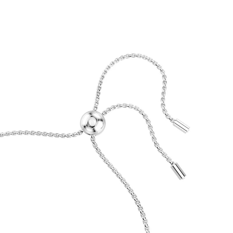 Swarovski Matrix Tennisarmband in Silberoptik mit grünen Akzenten 5758987