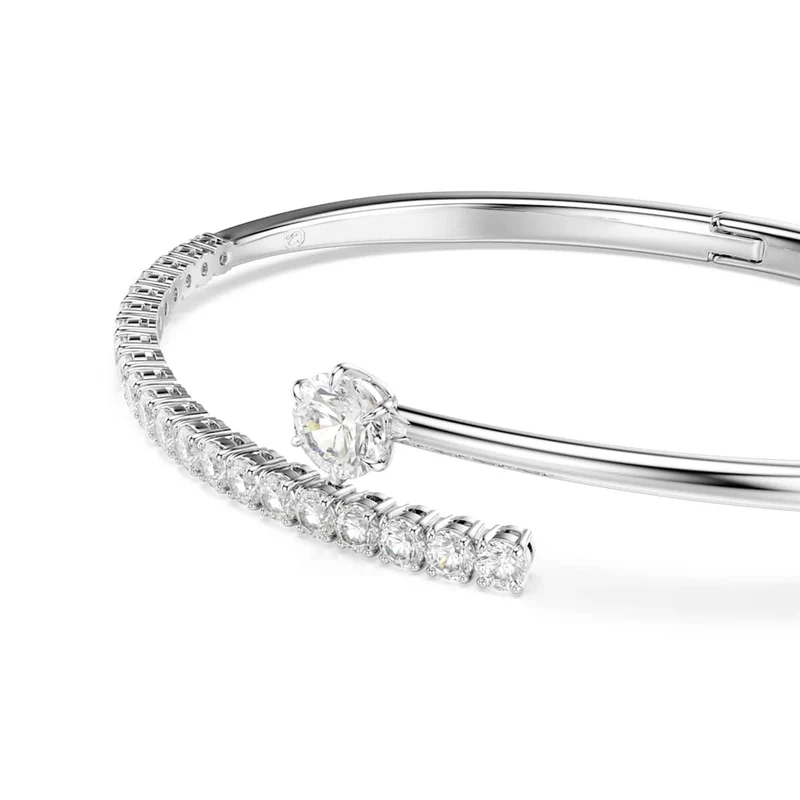 Swarovski Matrix Crash Silberfarbenes offenes Armband 5753569