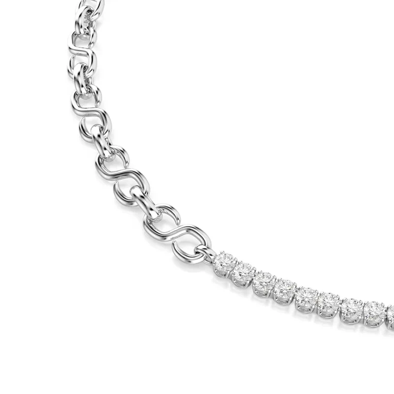 Swarovski Matrix Tennis Halskette in Silberoptik 5747732
