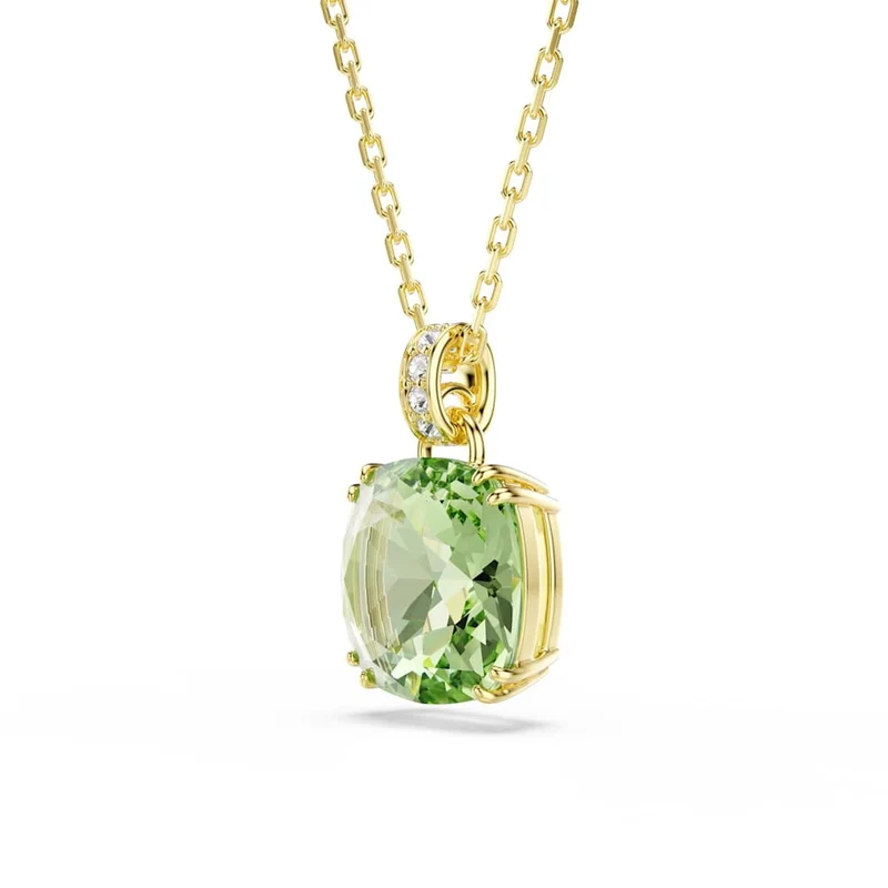 Swarovski Millenia Halskette in Goldoptik mit grünem Anhänger 5764821