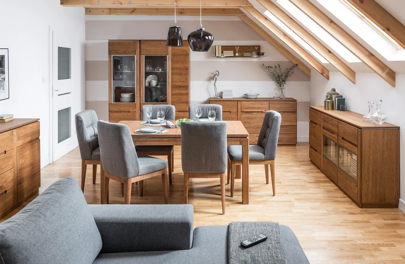 Vitrine aus massiver Eiche MONTENEGRO 12 | LoftStory