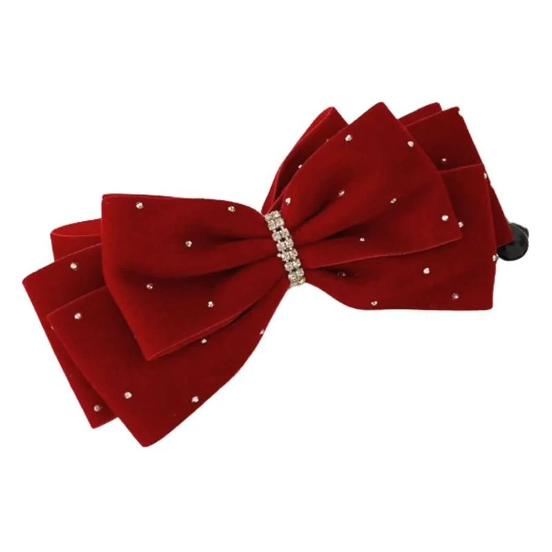Soho Cady Bow Bananen Haarclip - Rot