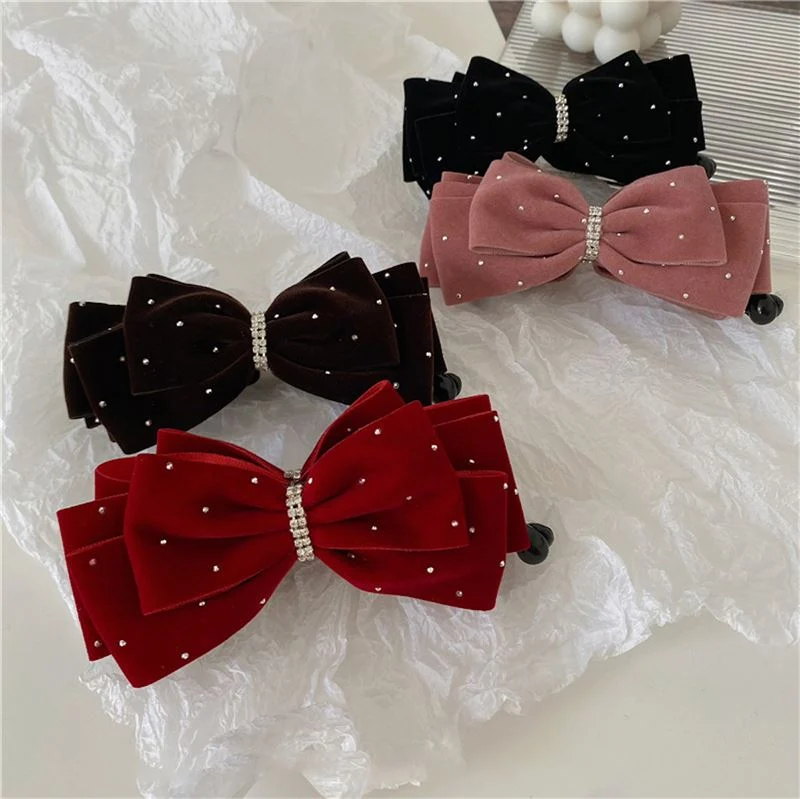 Soho Cady Bow Bananen Haarclip - Rot