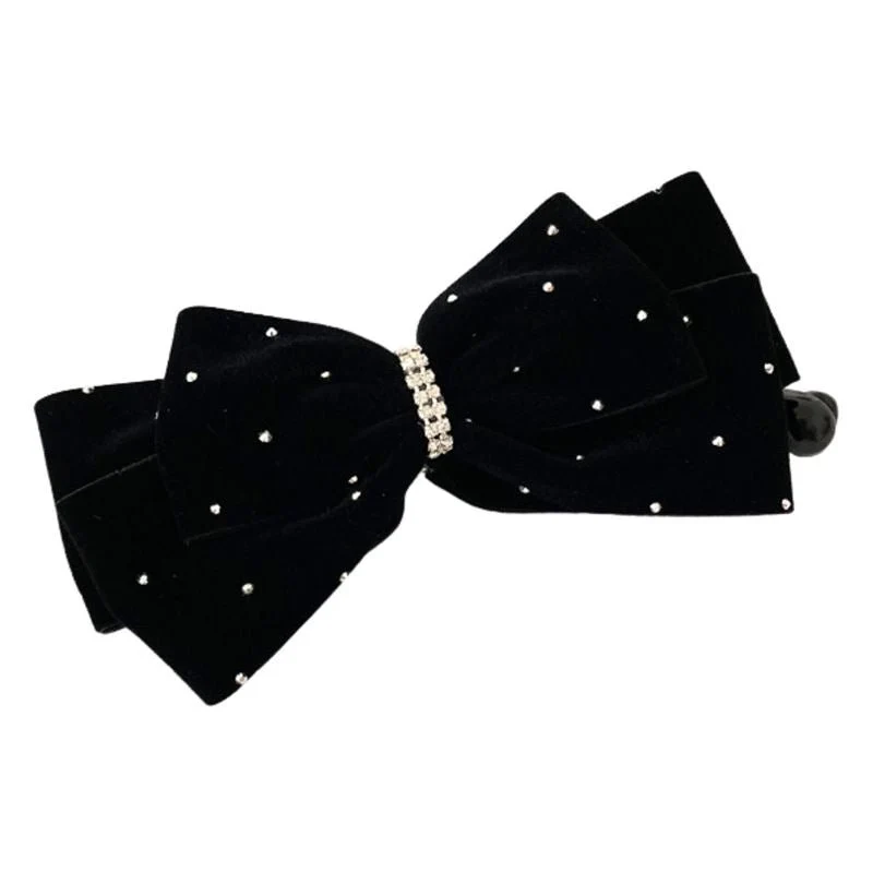 Soho Cady Bow Bananen Haarclip - schwarz