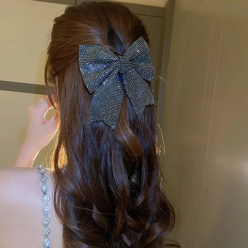 Soho Victoria Bow Hair Clip - Schwarz