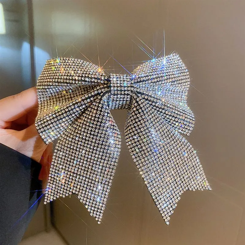 Soho Victoria Bow Hair Clip - Silber