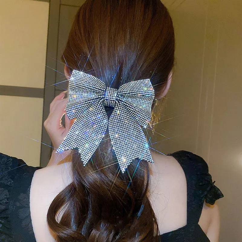 Soho Victoria Bow Hair Clip - Silber
