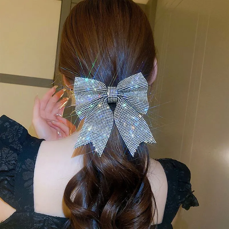 Soho Victoria Bow Hair Clip - Silber