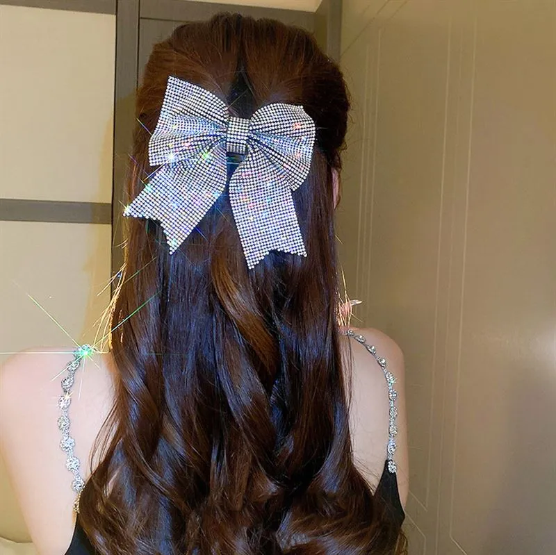 Soho Victoria Bow Hair Clip - Silber