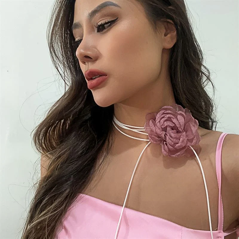 Soho Bara Choker Halskette - Rose