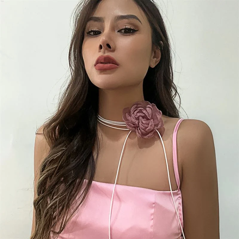 Soho Bara Choker Halskette - Rose