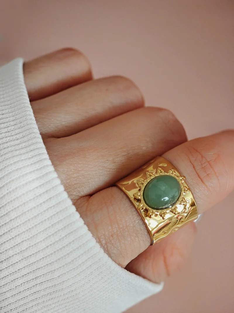 Green Akira Ring