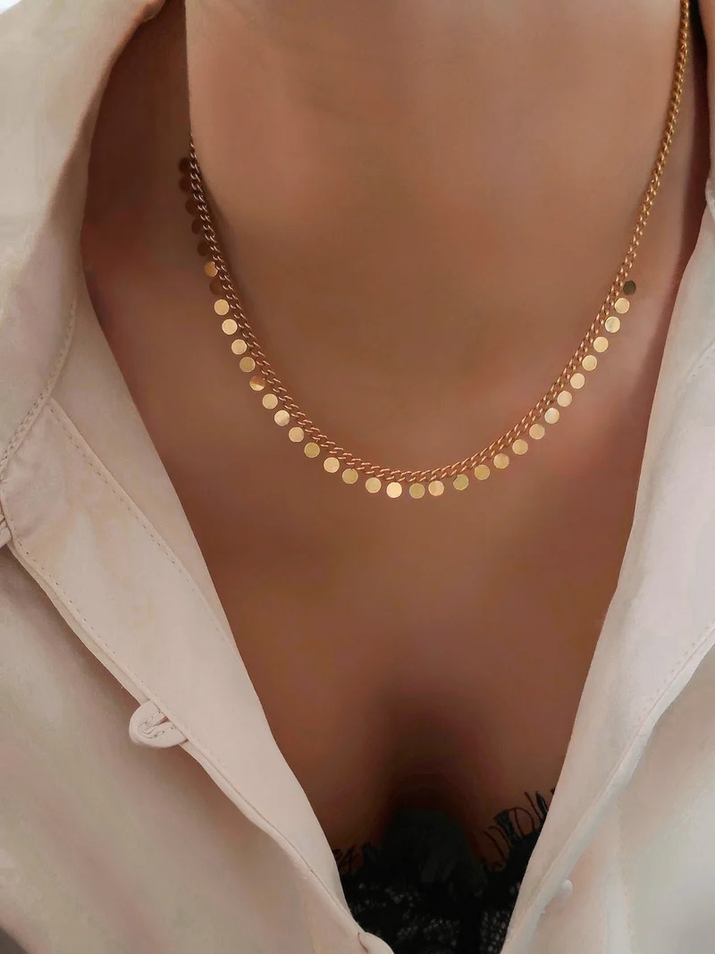 Golden Choker Halskette