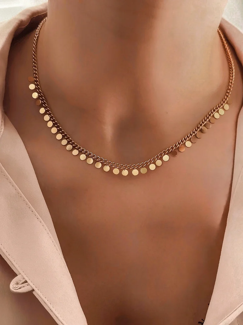 Golden Choker Halskette