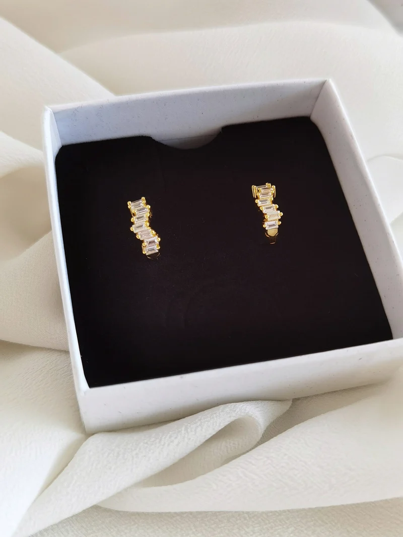 Mini Zirkon Hoops