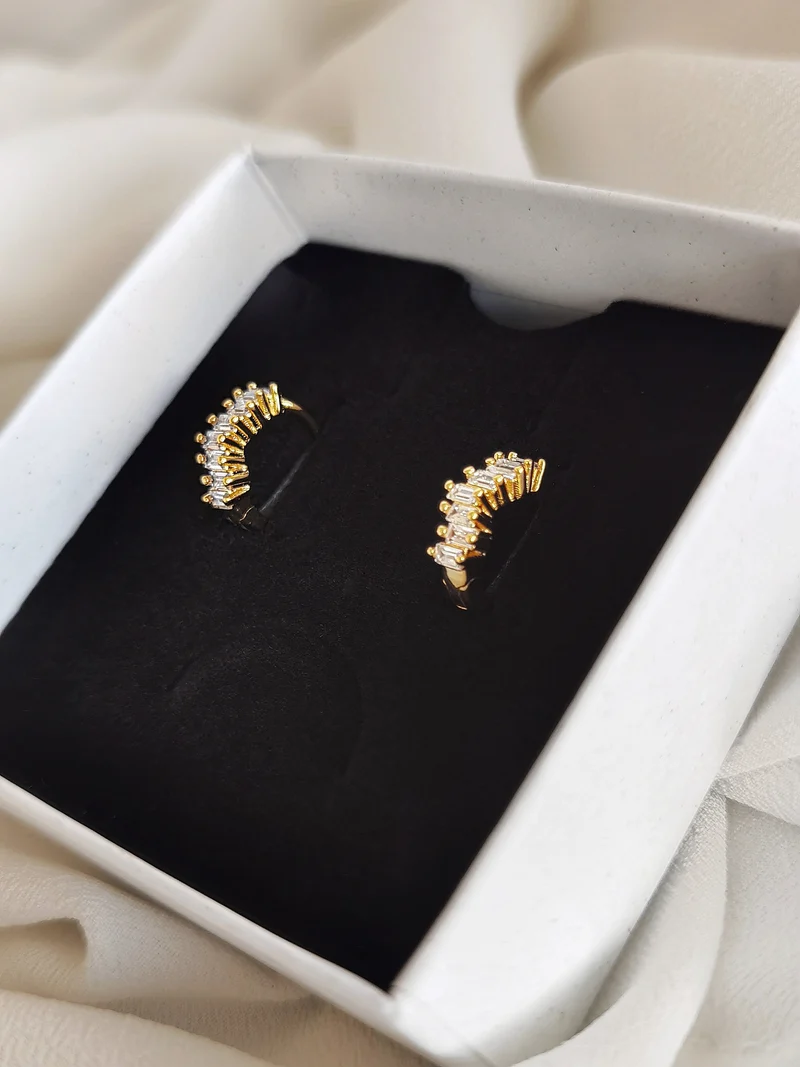 Mini Zirkon Hoops