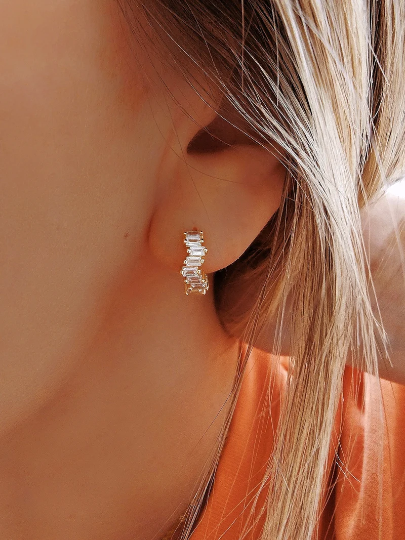 Mini Zirkon Hoops