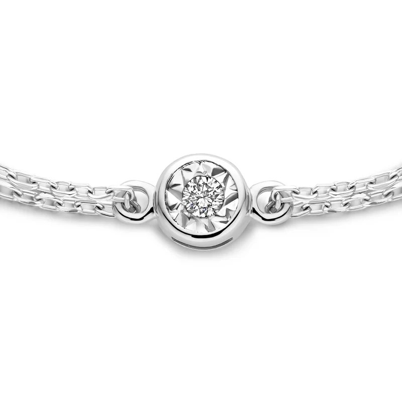 Isabel Bernard De La Paix Inaya 14 Karat | Weißgold Armband | Diamant 0.02 Karat | IBD320010