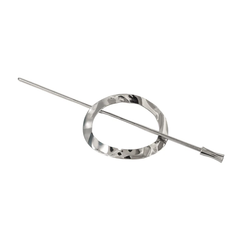 Chris Rubin Haarspange – Oval in Silber