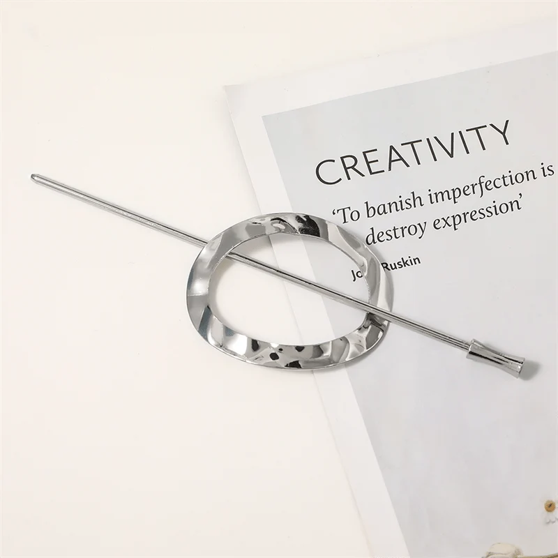 Chris Rubin Haarspange – Oval in Silber