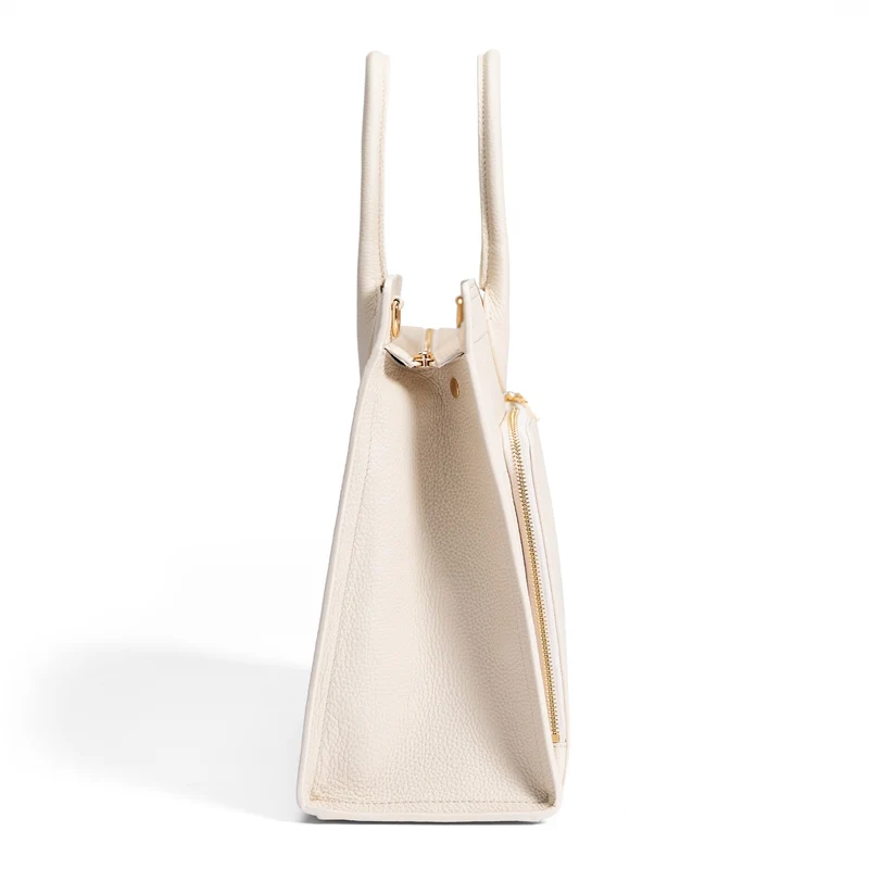 Isabel Bernard Honoré Nadine Creme Kalbsleder Handtasche IB25052