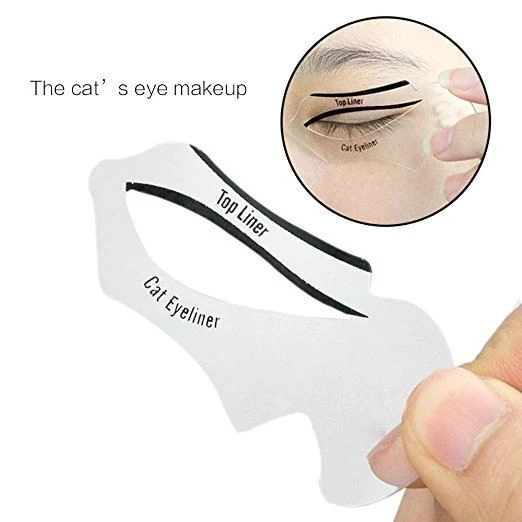 Eyeliner Schablone – für Cat Eyes & Smokey Eyes – 2er Pack