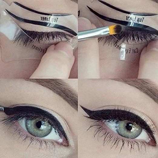 Eyeliner Schablone – für Cat Eyes & Smokey Eyes – 2er Pack