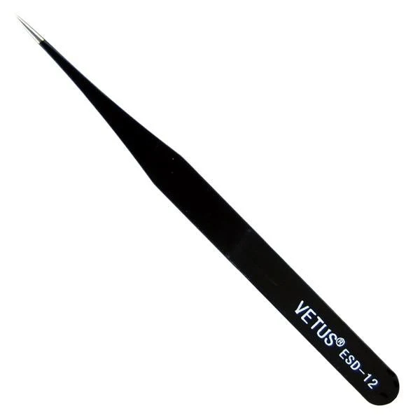 Pinzette – Vetus Präzisionspinzette gebogen ESD-12