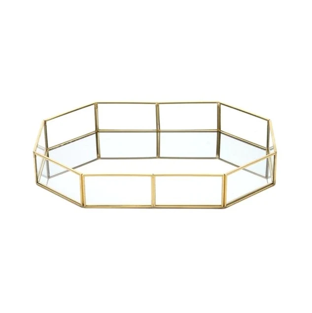 Schmuckkästchen Glas Gold