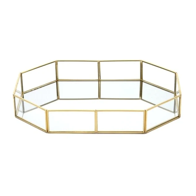 Schmuckkästchen Glas Gold