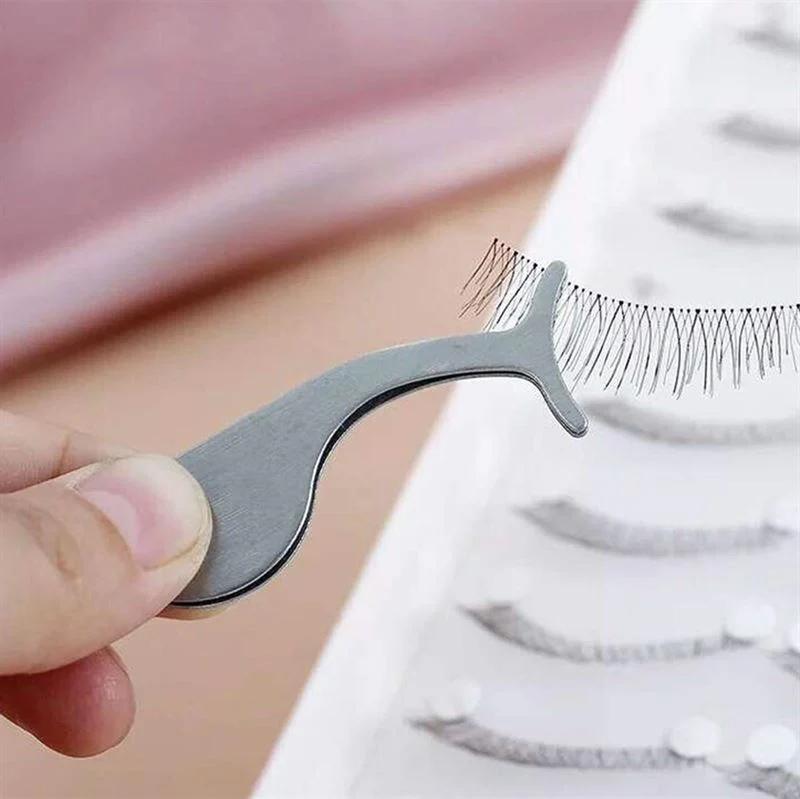 Wimpernpinzette für Künstliche Wimpern – Edelstahl