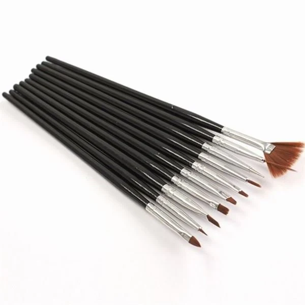 Nail Art Pinsel Set – 10er Pack für Nageldesign