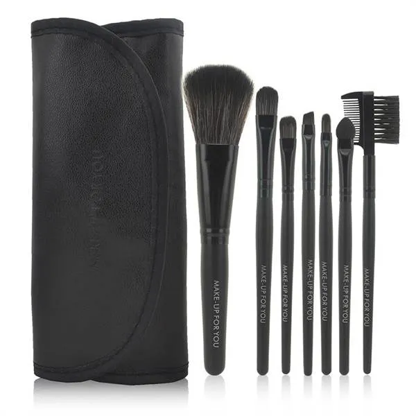 Schminkpinsel Set – 7-teilig mit Ziegenhaar